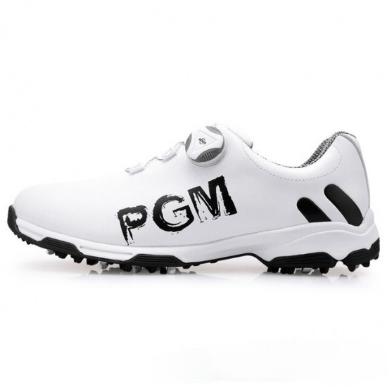 PGM Golf Shoes for Men Waterproof Breathable Golf Shoes Male Rotating Shoelaces Sports Sneakers Non-slip Trainers XZ103