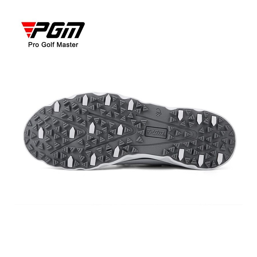 PGM Men Golf Shoes Breathable Vent Soft Microfiber Leather Ultra-light Lace-ups Anti-side Slip Nail Gym Sport Sneaker XZ202