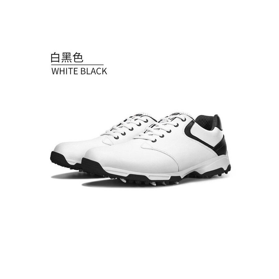 PGM Men Golf Shoes Anti-slip Breathable Golf Sneakers Super Fiber Spikeless Waterproof Outdoor Sports Leisure Trainers XZ051