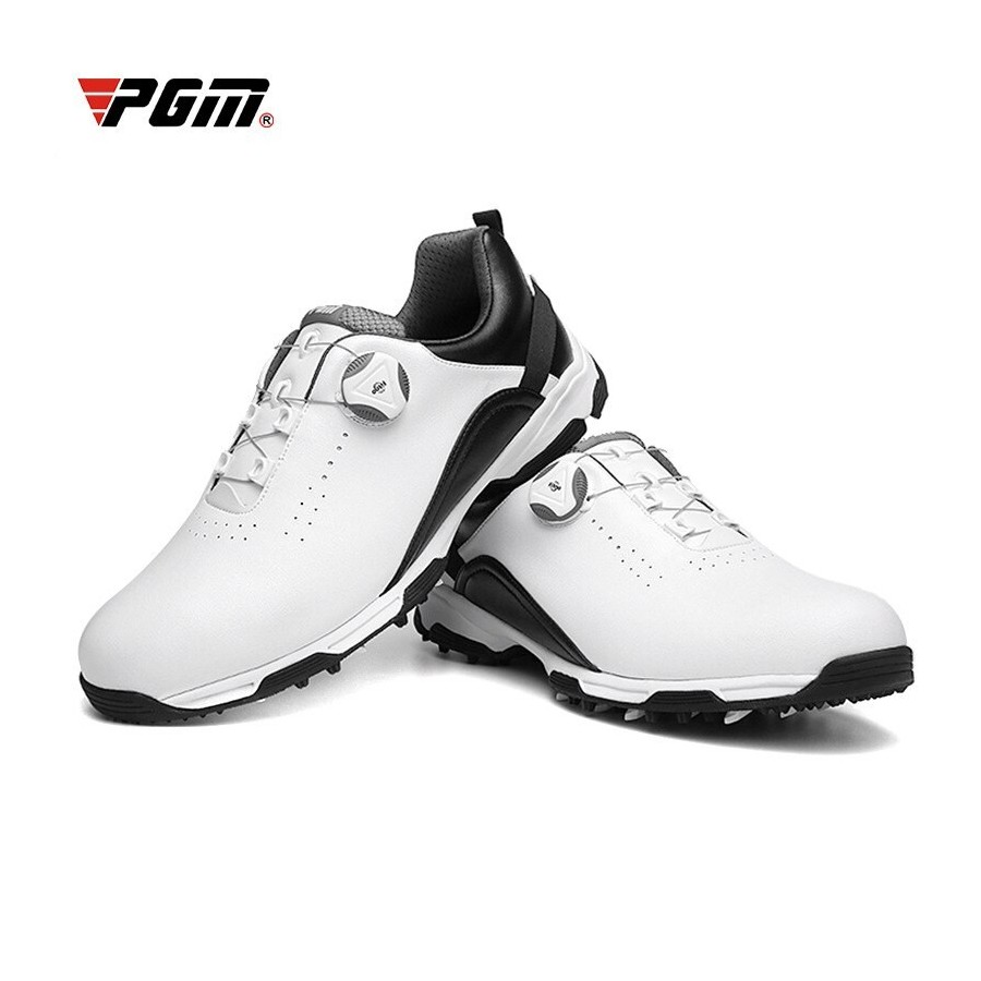 PGM Golf Shoes Men&39s Waterproof Breathable Golf Shoes Male Rotating Shoelaces Sports Sneakers Non-slip Trainers XZ143