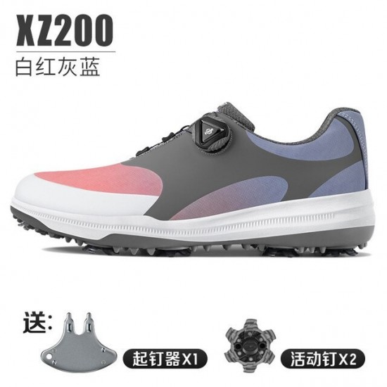 PGM Men Golf Shoes with Removable Spikes Skid-proof Men&39s Waterproof Sneakers Knob Strap Sports Shoes XZ200