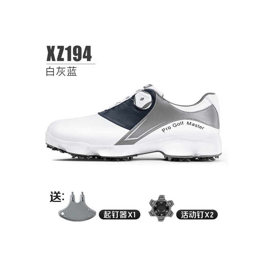 PGM Men&39s cowhide Golf Shoes Anti-slip Male Sneakers Men&39s Sports Shoes with Shoe Spikes Ecco Waterproof Casual Wear XZ194