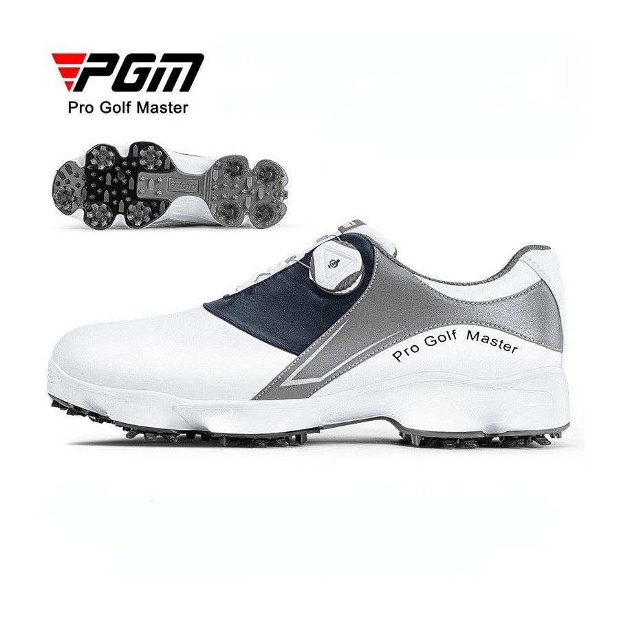 PGM Men&39s cowhide Golf Shoes Anti-slip Male Sneakers Men&39s Sports Shoes with Shoe Spikes Ecco Waterproof Casual Wear XZ194