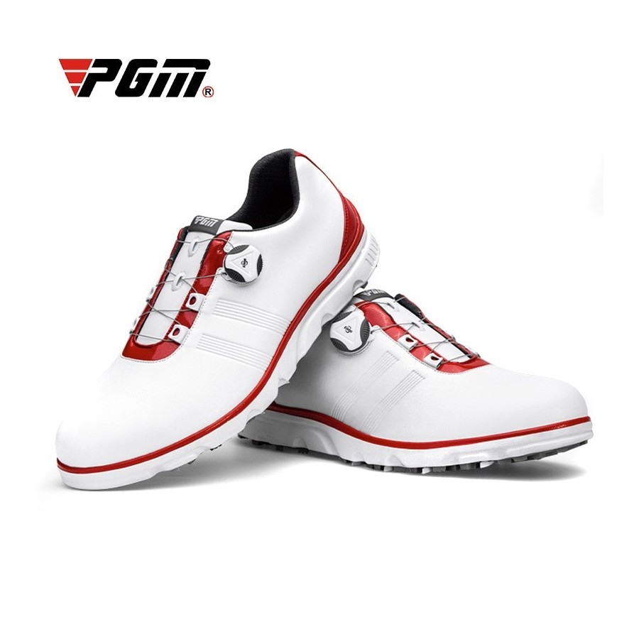 PGM Golf Shoes Men Waterproof Breathable Men&39s Golf Shoes Male Rotating Shoelaces Sports Sneakers Non-slip Trainers XZ164