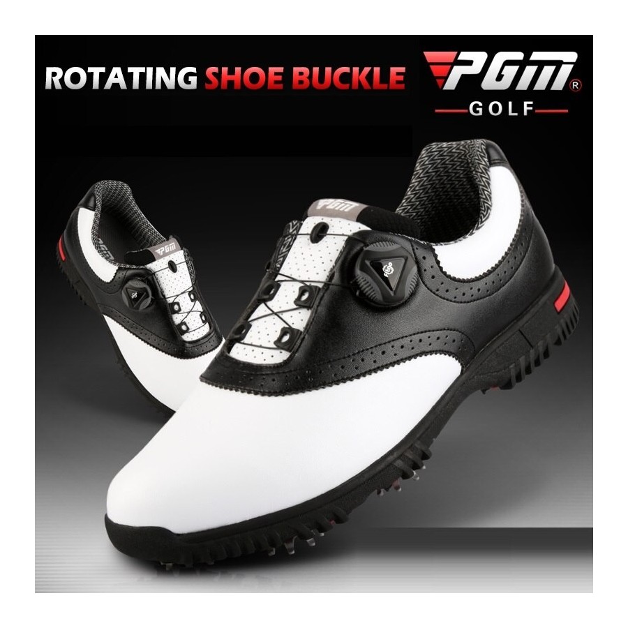 PGM Golf Shoes Men Waterproof Sports Shoes Rotating Buckles Anti-slip Sneakers Multifunctional Golf Trainers XZ130