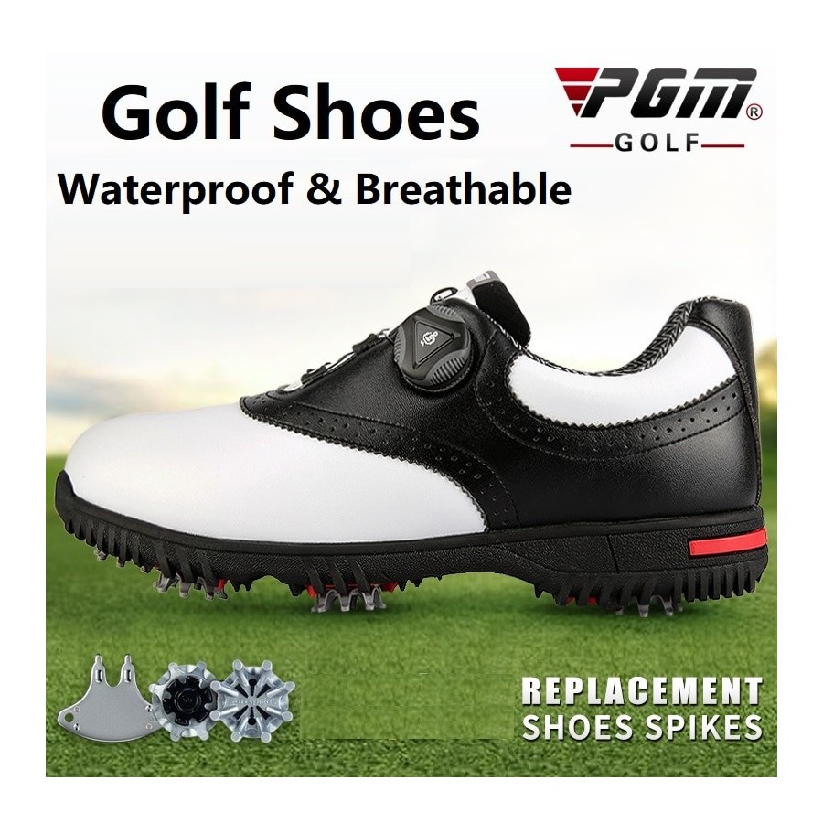 PGM Golf Shoes Men Waterproof Sports Shoes Rotating Buckles Anti-slip Sneakers Multifunctional Golf Trainers XZ130