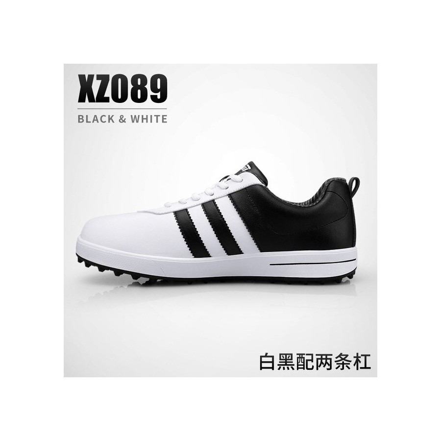 PGM Men Golf Shoes Anti-slip Breathable Golf Sneakers Super Fiber Spikeless Waterproof Outdoor Sports Leisure Trainers XZ089