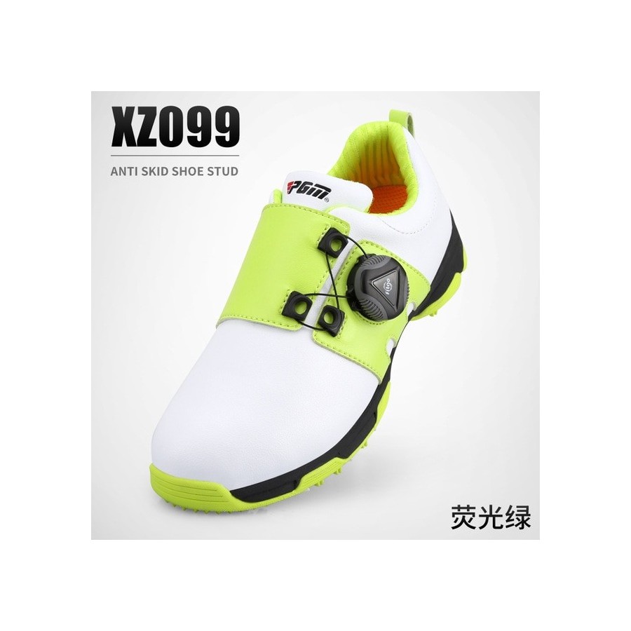 PGM Boys Girls Golf Shoes Waterproof Anti-slip Light Weight Soft and Breathable Universal Outdoor Sports Shoes XZ099