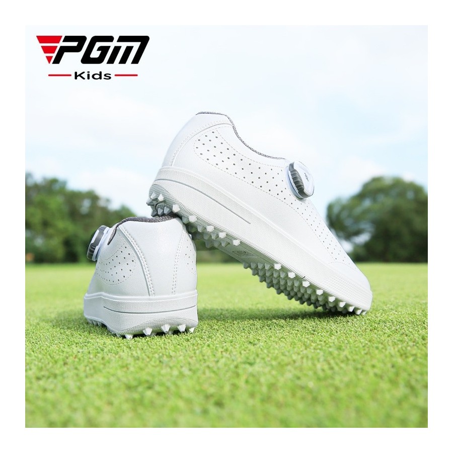 PGM Kids Golf Shoes Boys Girls Anti-slip Light Weight Soft and Breathable Universal Outdoor Children&39s Sports Shoes XZ225