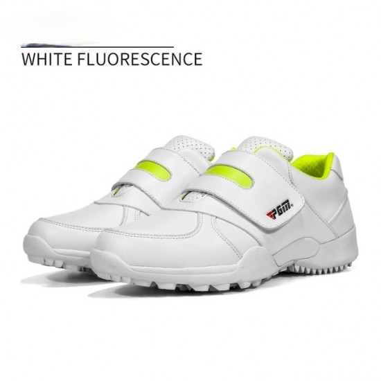 PGM Children Girls Boys Golf Shoes Anti-skid Leather Outdoor Kids Sneakers Sports Shoes XZ054