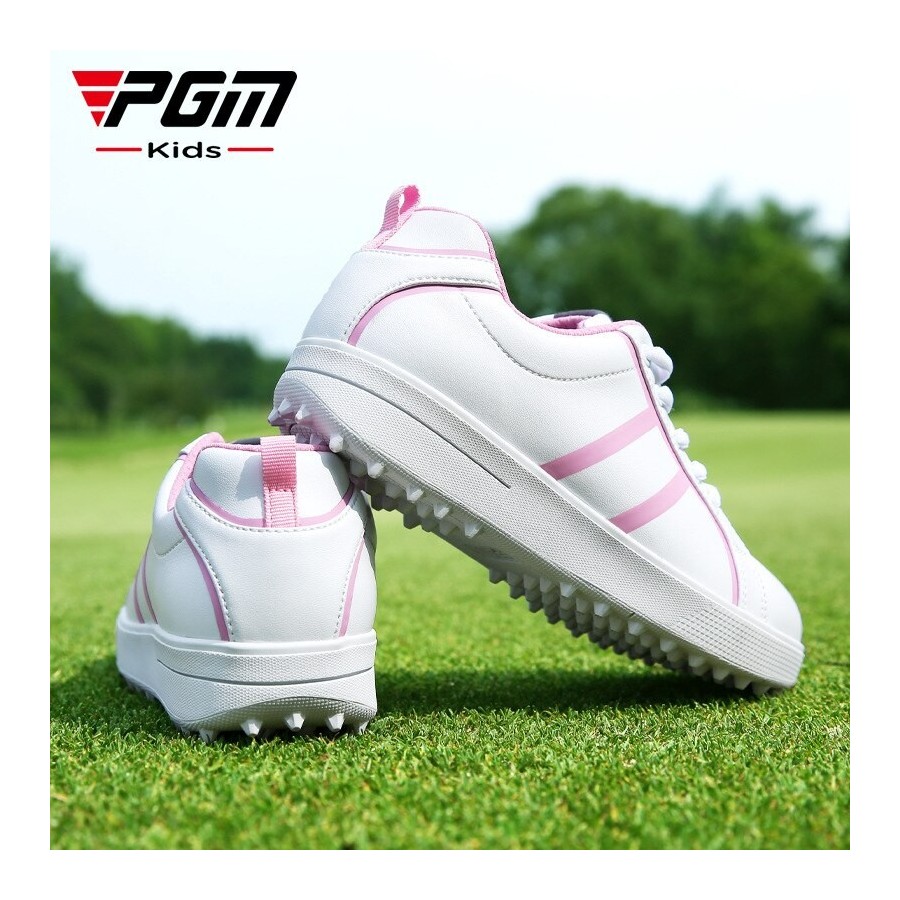 PGM Children&39s Golf Shoes Waterproof Anti-skid Teenager Light Weight Soft and Breathable Sneakers Boys Girls Sports Shoes XZ22