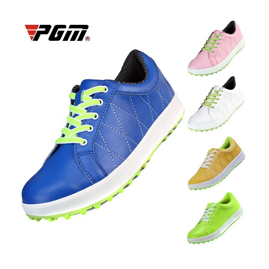 PGM Women Shoes Breathable Microfiber Leather Waterproof Spikes Anti-slip Good Grip Resistant  Shoes XZ033