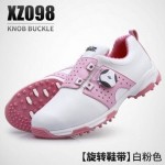 PGM Women Golf Shoes Waterproof Lightweight Knob Buckle Shoelace Sneakers Ladies Breathable Non-Slip Trainers Shoes XZ098