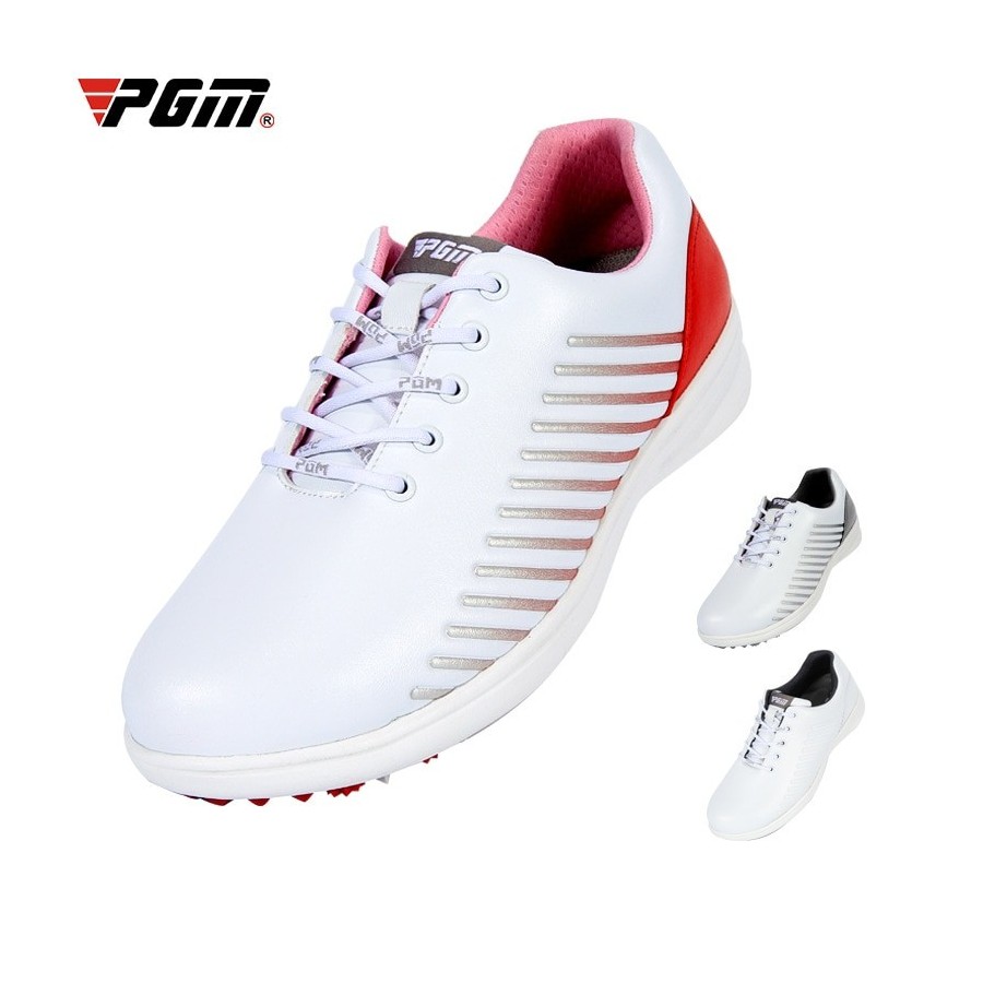 PGM Golf Shoes Womens Waterproof Microfiber Anti-Slip Golf Shoes Breathable Sports Sneakers Ultra-Light Leisure Trainers XZ156
