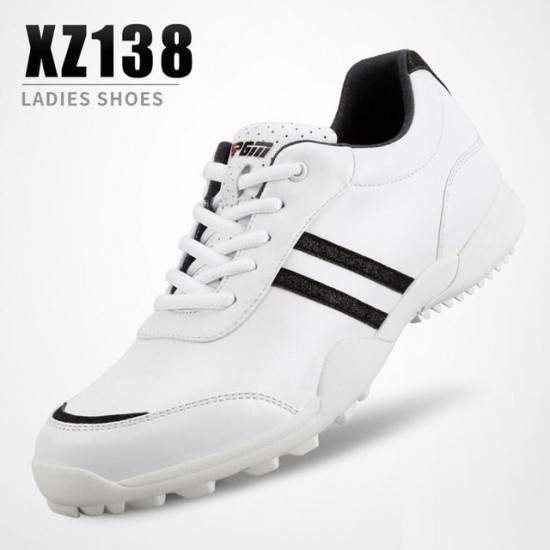 PGM Women Golf Shoes Anti-slip Breathable Golf Sneakers Ladies Super Fiber Waterproof Outdoor Sports Leisure Trainers XZ138