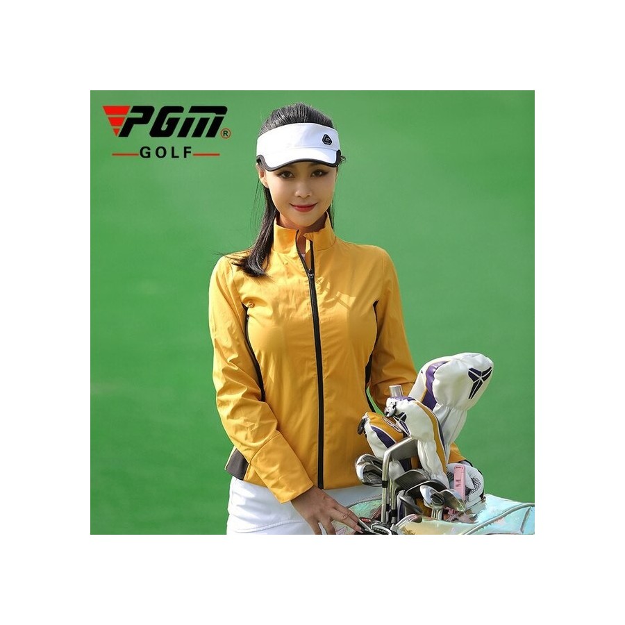 Ladies Zipper Golf Jacket Waterproof Golf Coat Women Autumn Winter Casual Jacket Sportswear Windproof Slim Sport Clothing YF347