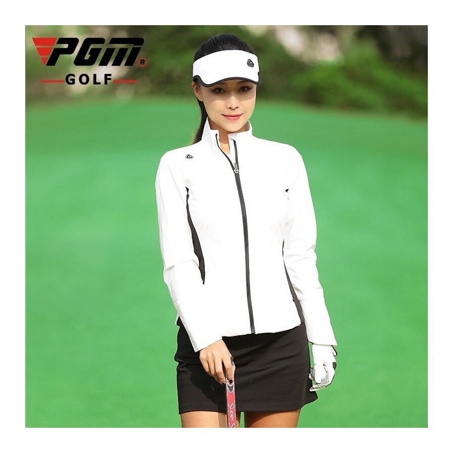 Ladies Zipper Golf Jacket Waterproof Golf Coat Women Autumn Winter Casual Jacket Sportswear Windproof Slim Sport Clothing YF347