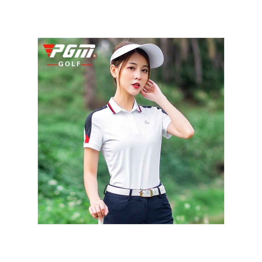 PGM Golf Clothing Summer Women Golf T-Shirt Short Sleeve Golf Shirts Comfortable And Breathable Tops Golf Apparel S-XL YF273