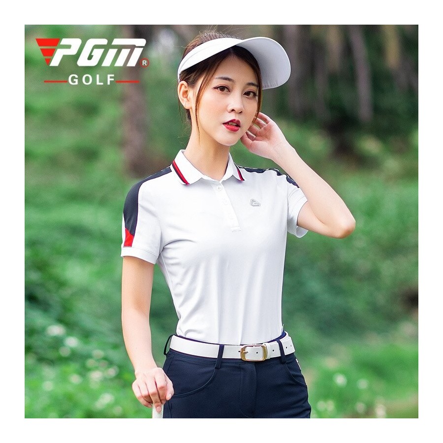 PGM Golf Clothing Summer Women Golf T-Shirt Short Sleeve Golf Shirts Comfortable And Breathable Tops Golf Apparel S-XL YF273