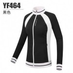 PGM Women Golf Jackets Autumn Winter Long-sleeved Warm Cold-proof Thermal Top Stand Collar Golf Clothes Sportswear YF464
