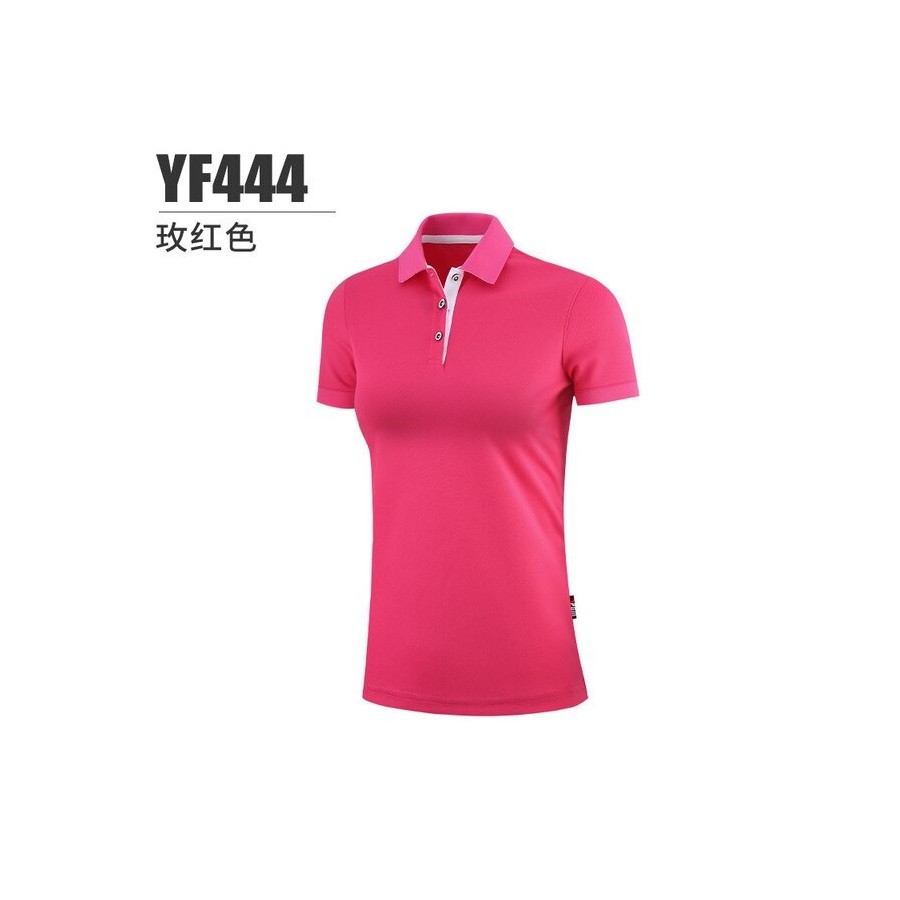 PGM Summer Golf Shirts Ladies Short-Sleeved T Shirt Sports Slim Clothes Women Quick-Dry Breathable Golf Tennis Clothing YF442