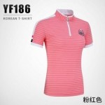 PGM Golf Women Shirt Summer Slim Sportswear Gym Short Sleeve T-Shirt Golf Wear Ladies Sports Quick Dry Breathable YF186