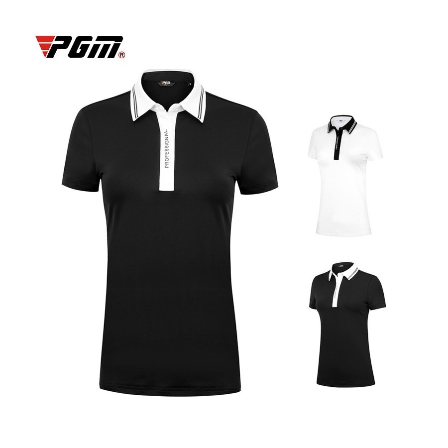 PGM 2021 Golf Shirts for Mens Short Sleeve Mesh Breathable Shirt Sport Golf Wear Man Turn Down Collar Tennis T Shirt YF279