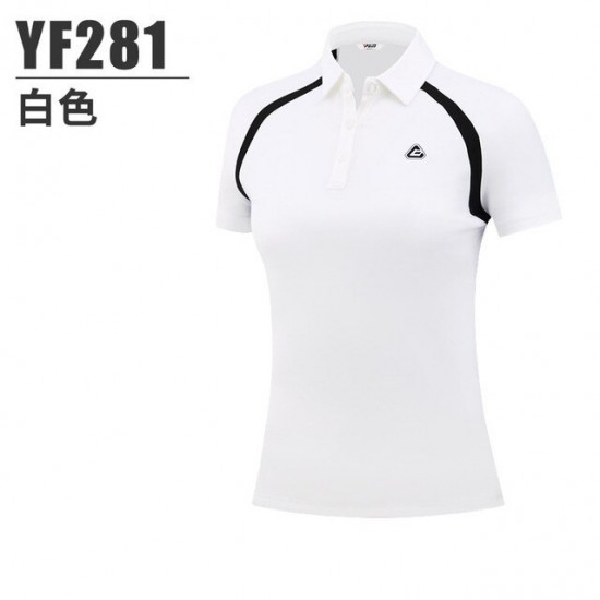 PGM Golf women Tops Shirt Lady Short Sleeved T-shirt Ultra-thin Sportswear Dry Fit Tennis Shirt Golf Clothes YF281