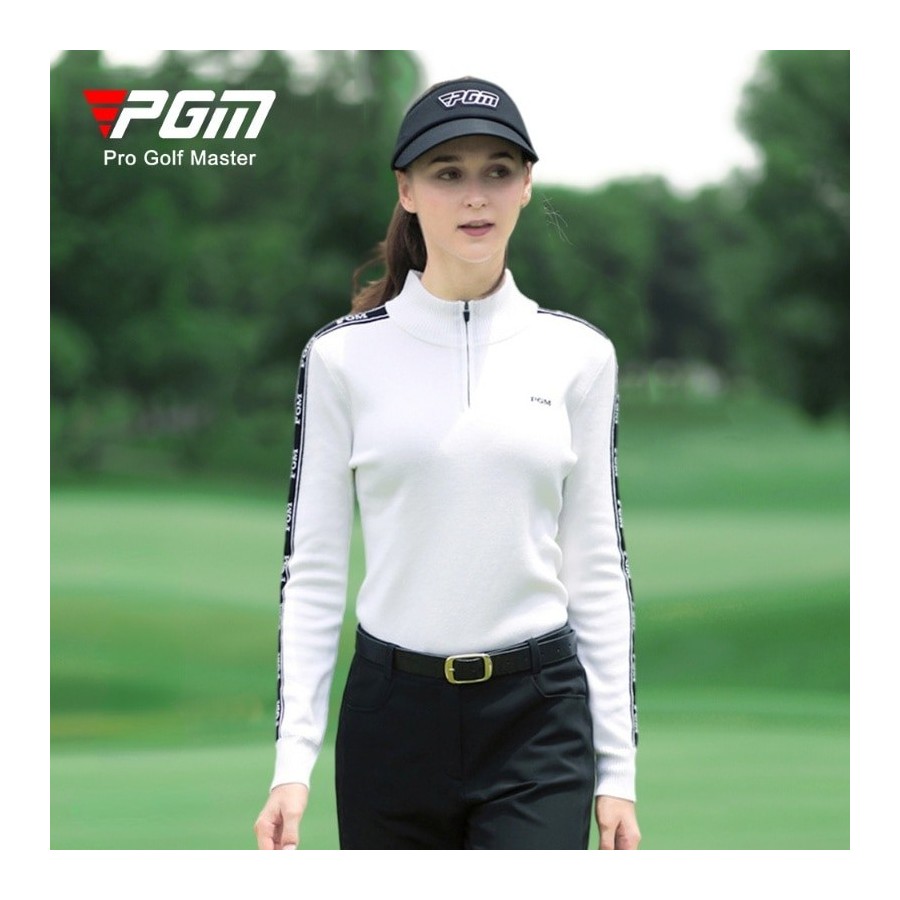 PGM Autumn Golf Jackets Women&39s Long-Sleeved Golf Sweater Ladies Zipper Polo Shirt Warm Slim All-Match Jersey YF425