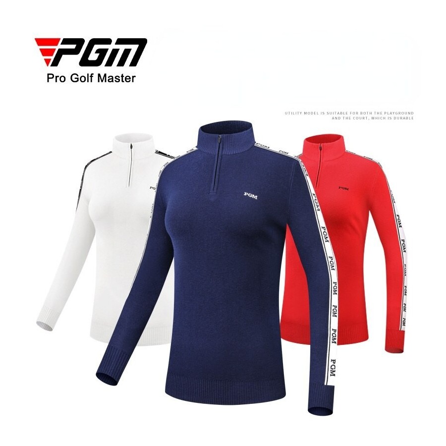 PGM Autumn Golf Jackets Women&39s Long-Sleeved Golf Sweater Ladies Zipper Polo Shirt Warm Slim All-Match Jersey YF425