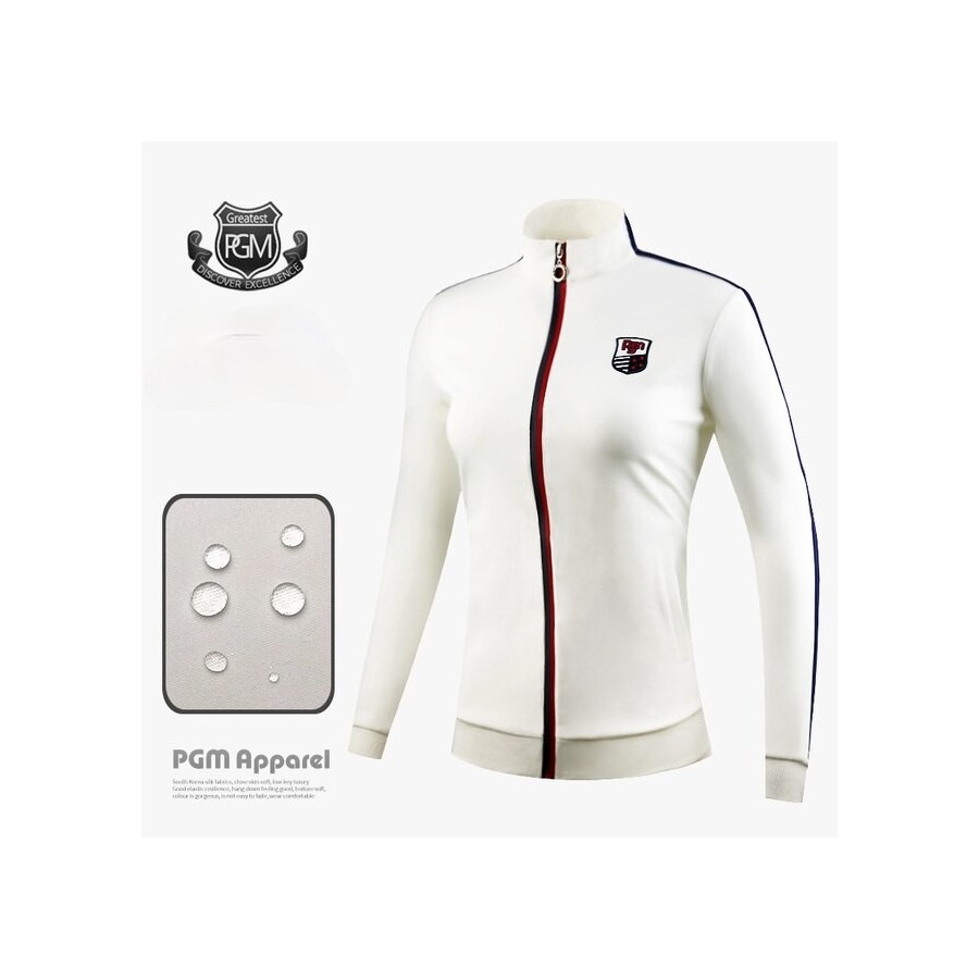 PGM Golf Jacket Waterproof Golf Coat Women Autumn Winter Casual Jacket Sportswear Slim Sport Clothing YF162