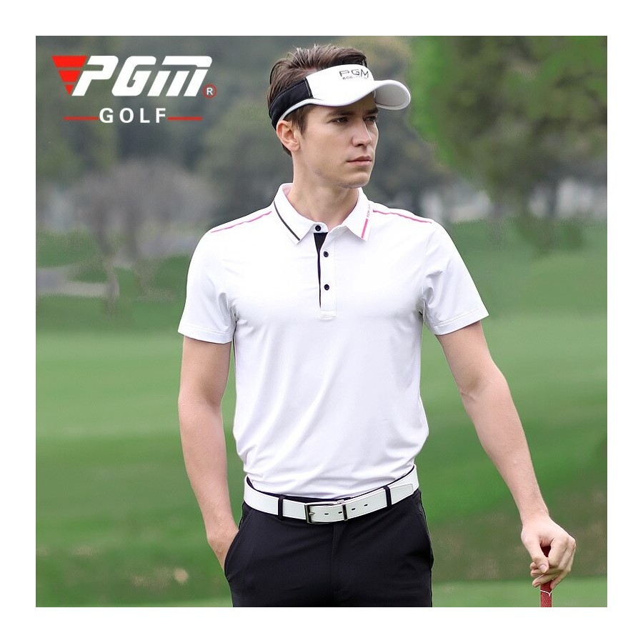 PGM Golf clothes Men Summer Short Sleeve Golf T-Shirt Quick-drying Breathable Golf Jersey Tops Golf Clothes YF239