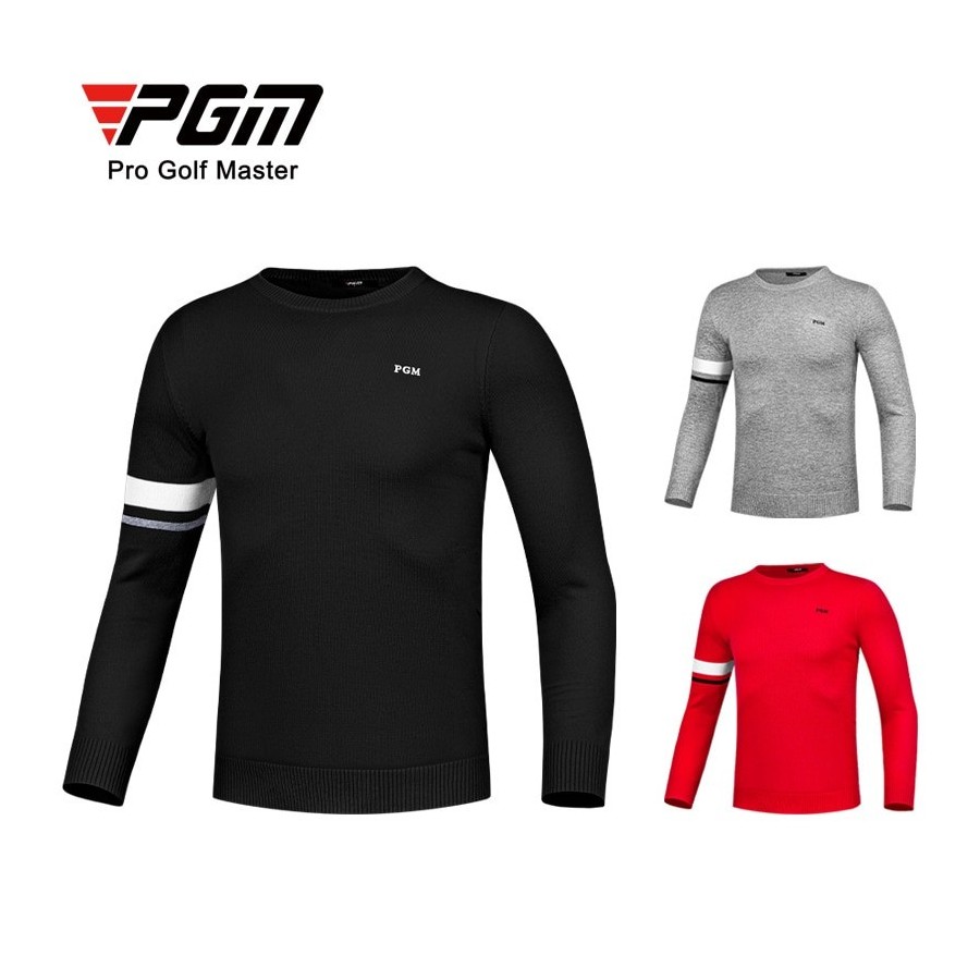 PGM Golf Men Sweater Autumn Winter Knitwear Round Neck Thickened Thermal Jacket Men&39s Wear YF503
