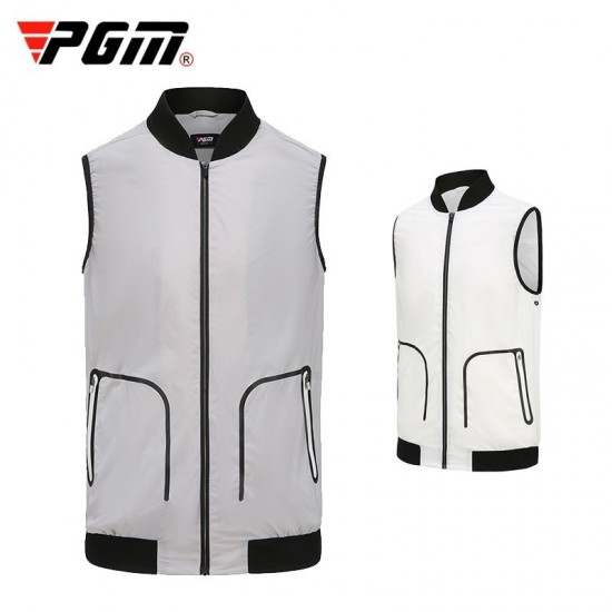 PGM Men Glof Ultralight Windproof Vest Spring Autumn Grey Breathable Sleeveless Under Armour Jacket Coat Clothes YF364
