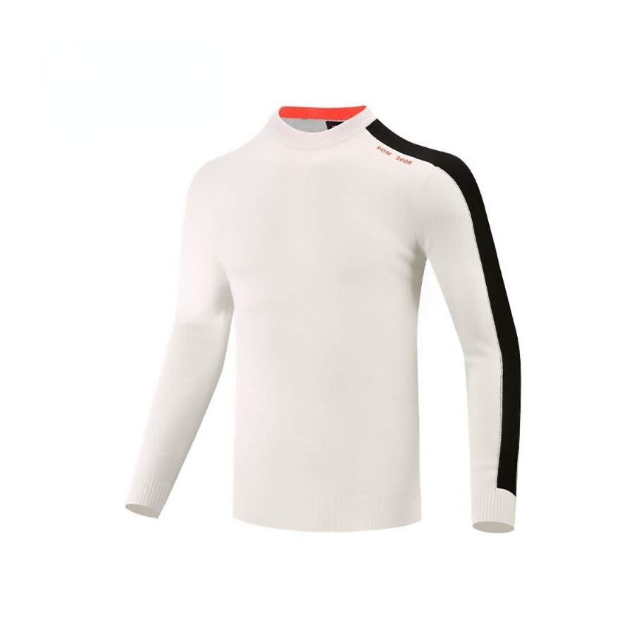 PGM Autumn Winter Golf Sweaters Men Long Sleeve Golf Pullovers Outdoor Leisure Sports Sweater Patchwork Shirt M-XXL YF428