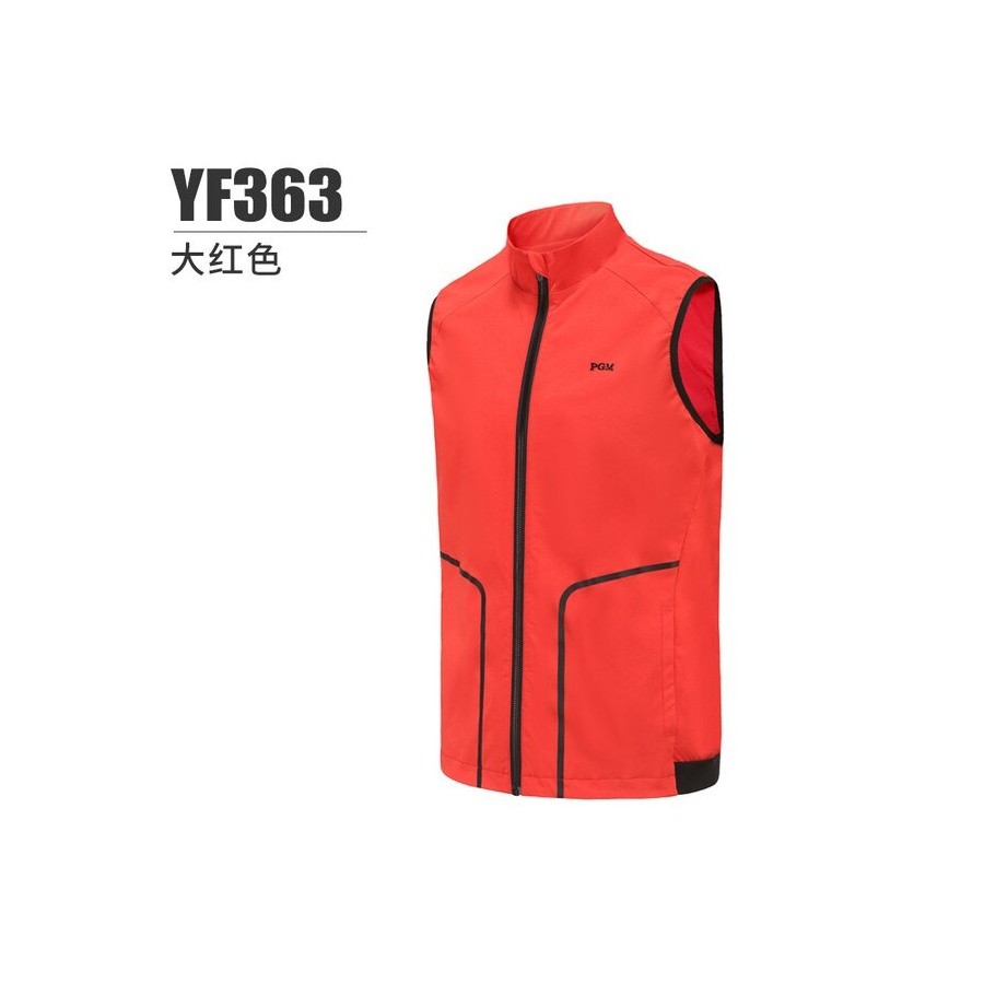 PGM Men Glof Ultralight Windproof Vest Spring Autumn Grey Breathable Sleeveless Under Armour Jacket Coat Clothes YF363