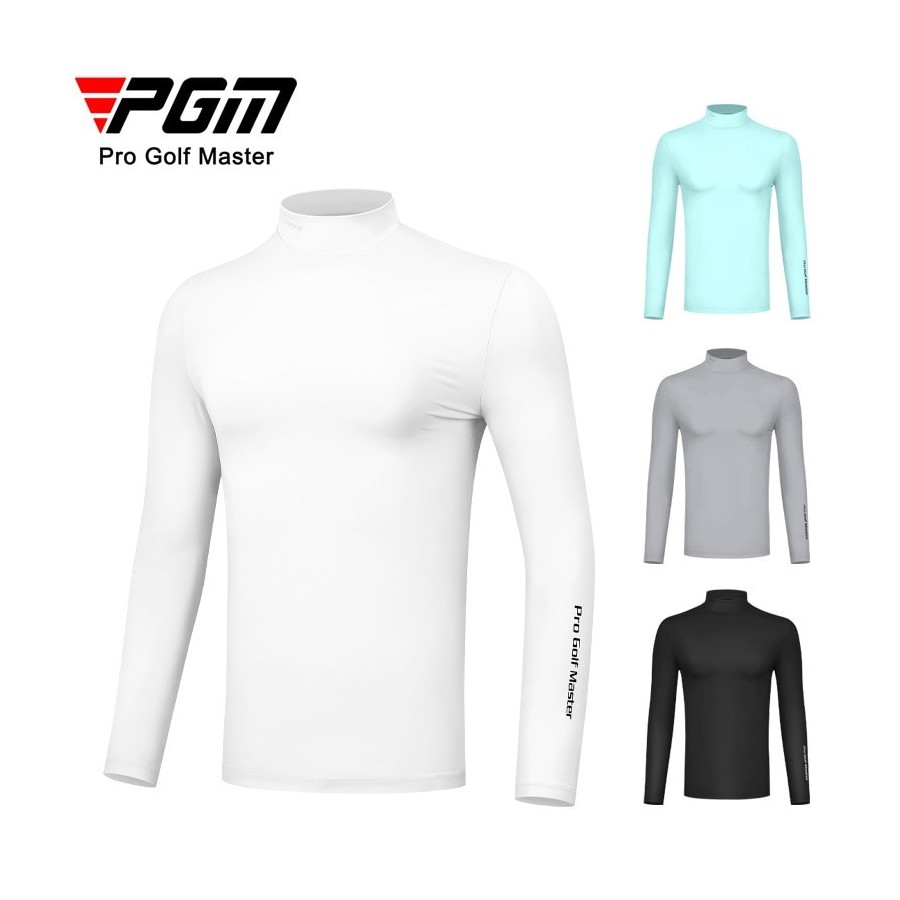 PGM Golf Men&39s Sunscreen Shirts Ice Silk Long Sleeve UV Protection Cool Breathable High Elastic Sports Training Clothing YF488