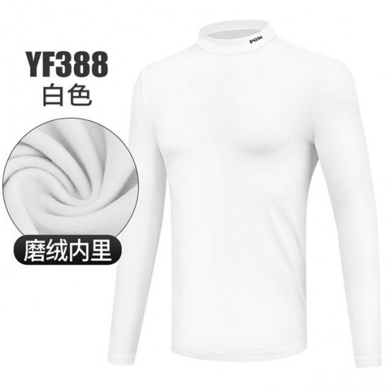 PGM Men&39s Golf Shirt Autumn Winter Sports Apparel Thermal Sweater Shirt For Men O-Neck Golf Sportswear Leisure T Shirt YF388