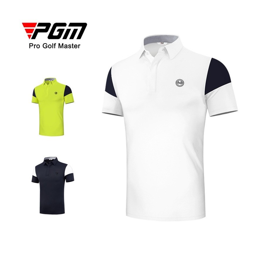 PGM Summer Men&39s Golf Shirts Quick-Dry Breathable Short Sleeve Tops Outdoor Sports Sweat Absorbent Golf Wear Casual M-XXL YF46
