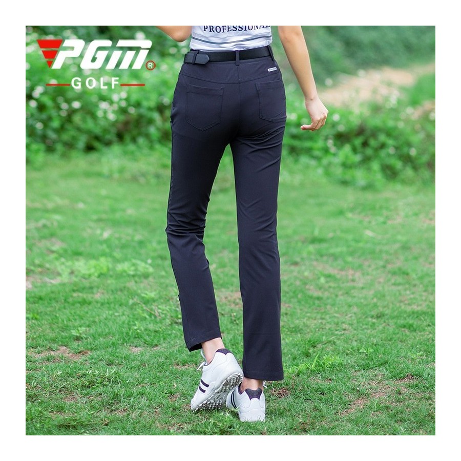 PGM Women Golf Pants Summer Ladies Slim Elastic Breathable Longs Trousers Sports Wear Clothing Casual Suit Clothes White KUZ072