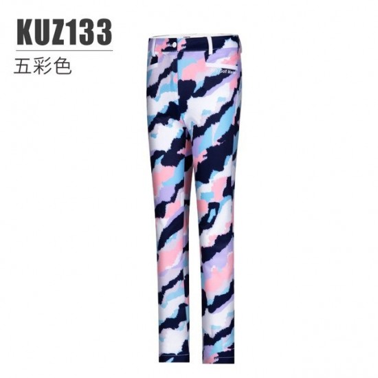 PGM Women&39s Golf Pants Fashion Colorful Printing Waterproof Sports Trousers Women Golf Clothing KUZ133