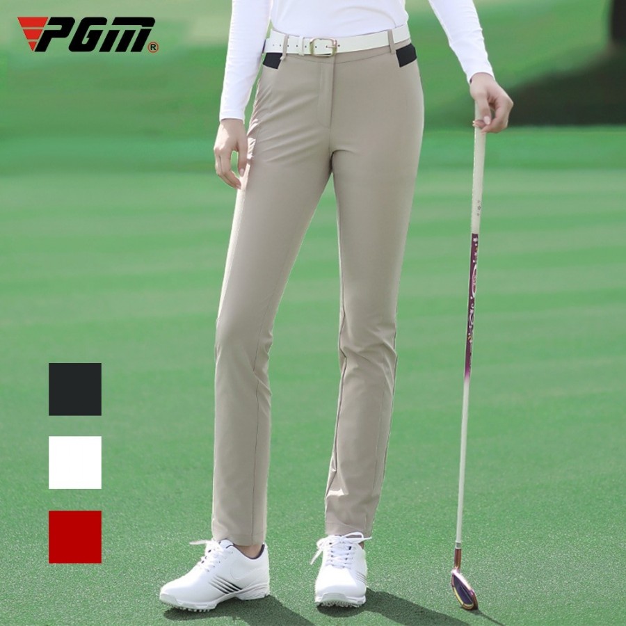 PGM Autumn Winter Ladies Golf Pants Women High Elasticity Sport Trousers Slim Fit Golf/Tennis Pants Warm Windproof Golf Clothing