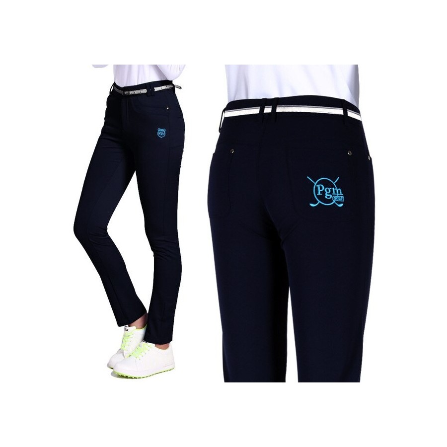 PGM Golf Pants Woman High Elastic Soft Trousers For Golfer Play Golf Ball Ladies Clothing Spring Summer Sports Pants KUZ024