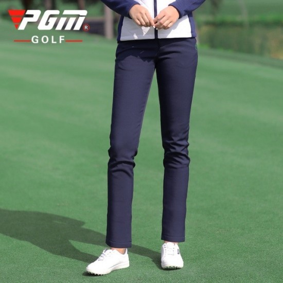PGM Autumn Winter Waterproof Women Golf Trousers Thick Keep Warm Long Pant Plus Velvet Golf Ball Pants Windproof Tennis Clothing