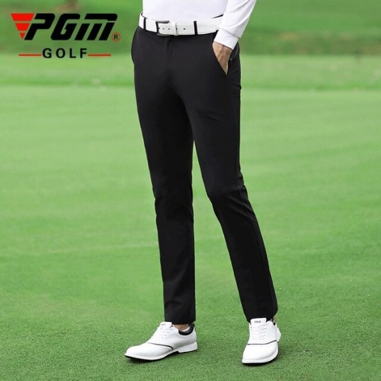 PGM Men Golf Pants Summer Black Slim High Elastic Breathable Longs Trousers Sport Wear Clothes Gym Suit Casual Clothing KUZ081