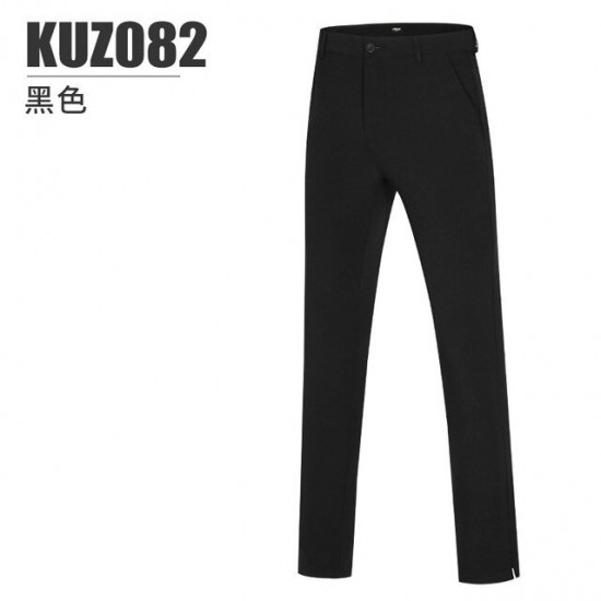 PGM Men Golf Pants Summer Black High Elastic Fast Dry Clothes Breathable Sports Wear Gym Suit Trousers Casual Clothing KUZ082