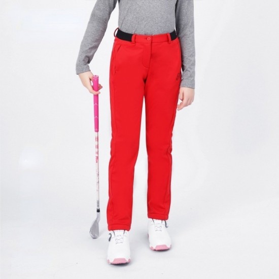 PGM Autumn Winter Waterproof Children Golf Trousers Thick Keep Warm Long Pant Boys girls Plus Velvet Golf Pants Windproof KUZ110