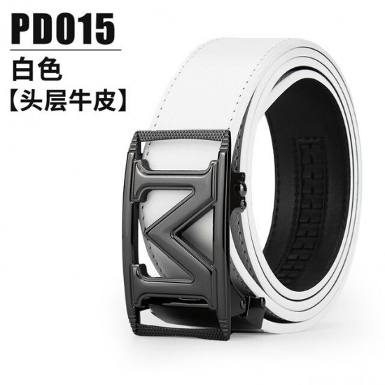 PGM Men Golf Shorts Belt First Layer Cowhide Alloy Automatic Buckle Golf Apparel PD015