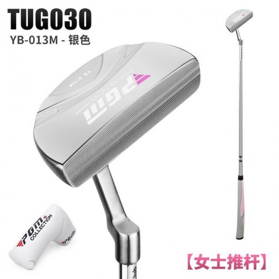 PGM Golf Clubs Women&39s Stainless Steel Small Half-round Cue Steel Shaft Stainless Steel Putter Head Golf Training Aids TUG030