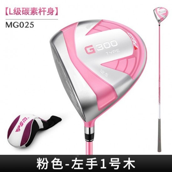 PGM G300 Women Left Hand 1 Wood Golf Club Driver Ultra-light Titanium Alloy Carbon Rod Rubber Grip High Rebound MG025